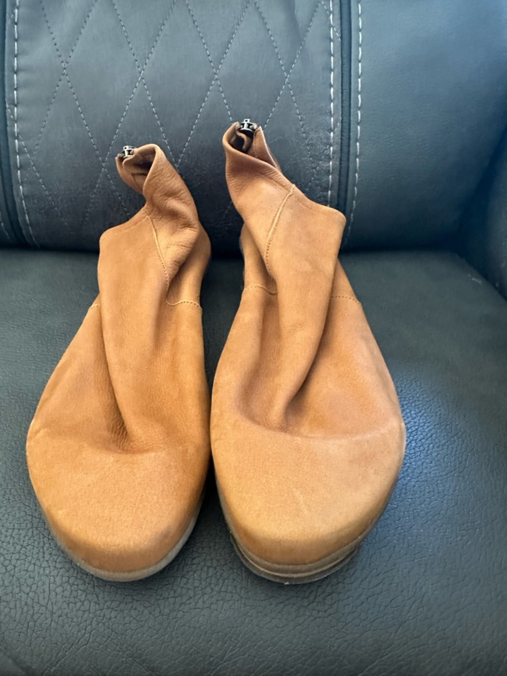 Arche Suede Ankle Bootie in Chestnut Brown - Picture 6 of 11
